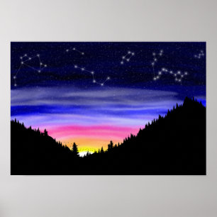 Póster Poster nocturno de Diamond