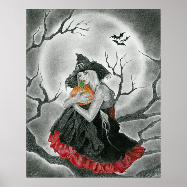 Póster Poster nocturno de Halloween (Frente)