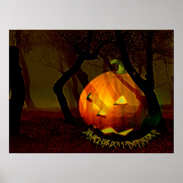 Póster Poster nocturno de Halloween (Frente)