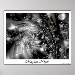 Póster Poster nocturno mágico