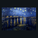 Póster Poster nocturno Starry - Vincent van Gogh -<br><div class="desc">Vincent van Gogh,  noche Starry,  noche,  bocetos,  pinturas,  bocetos,  años 1800, </div>