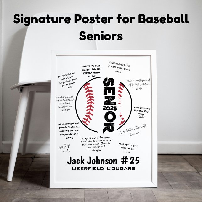 Póster Poster Nocturno Superior de Béisbol para Firmas (Subido por el creador)