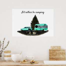 Póster Poster Nomad del rastreador de coches de camping r