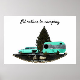 Póster Poster Nomad del rastreador de coches de camping r