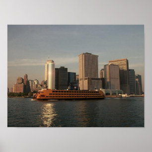 Póster POSTER NYC~ en torres gemelas y SIFerry del ~ de