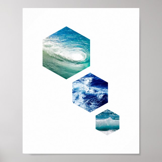 Póster Poster Ocean Hex (Frente)