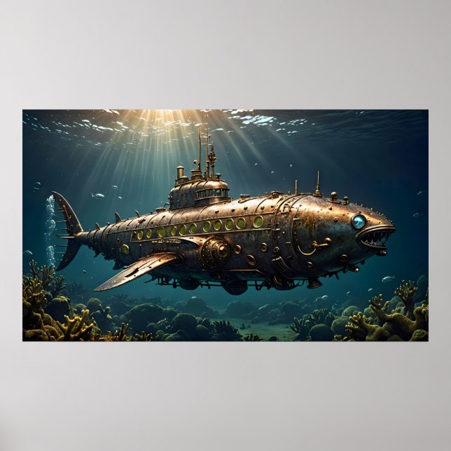 Póster Poster Ocean Steampunk (Frente)