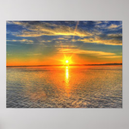 Póster Poster Ocean Sunset