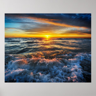 Póster Poster Ocean Sunset