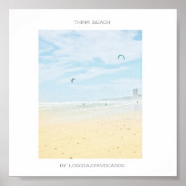 Póster Poster Océano Think Beach de Ciudad del Cabo