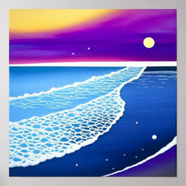 Póster Poster Océano Violeta de Verano