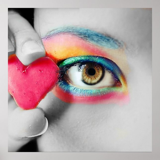 Póster Poster ocular colorido (Frente)