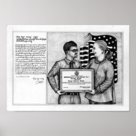 Póster Poster ocular muerto de Vannak y Hillary Clinton 1
