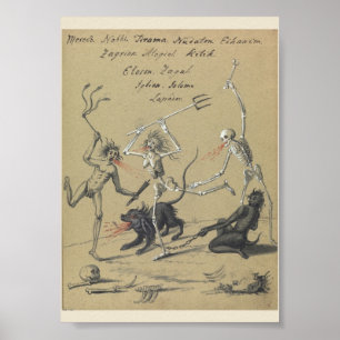 Póster Poster oculto vintage