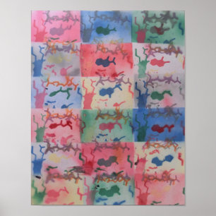 Póster Poster of flexible protein & ligand - Option 3