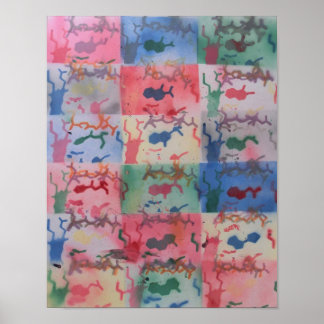 Póster Poster of flexible protein & ligand - Option 3