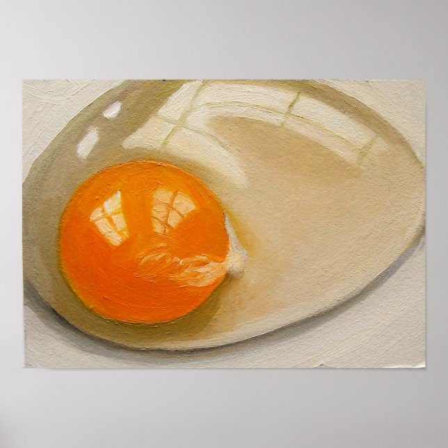 PÓSTER POSTER OF RAW EGG REALISM ARTWORK (Frente)