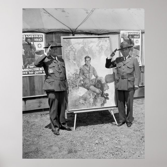 Póster Poster Oficial de Boy Scout, 1937 (Frente)