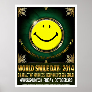 Póster Poster oficial del Día Mundial de la Sonrisa® 2014