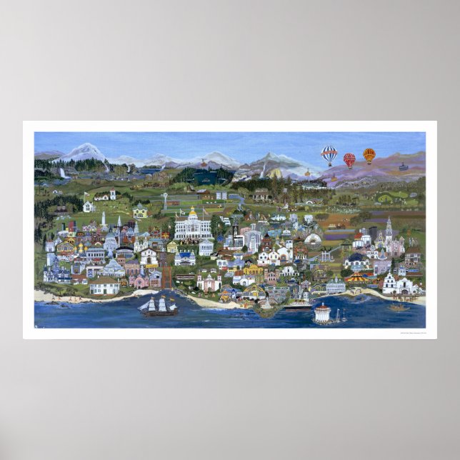 Póster Poster Oficial del Estado de California (Frente)