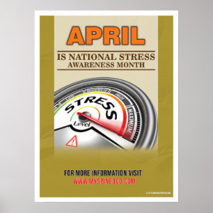 Póster Poster oficial del mes de la conciencia de la