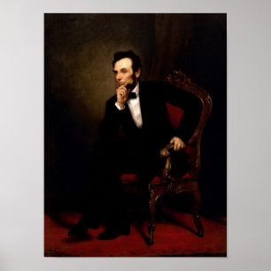 Póster Poster oficial del retrato de Abraham Lincoln