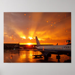 Póster Poster O'Hare Sunset
