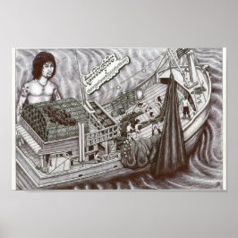 Póster Poster Ojo Muerto, Vannak Sobre El Barco