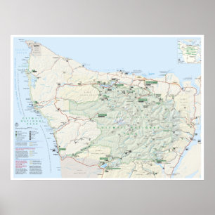 Póster Poster olímpico del mapa