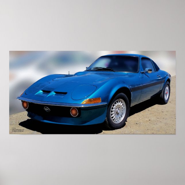 Póster poster Opel GT 1972 (Frente)