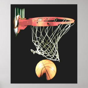 Póster Poster original de baloncesto de calidad única