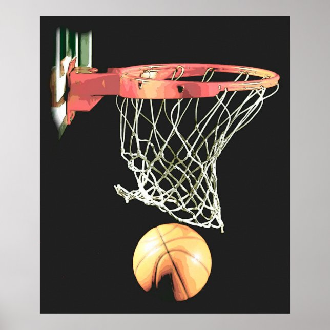 Póster Poster original de baloncesto de calidad única (Frente)