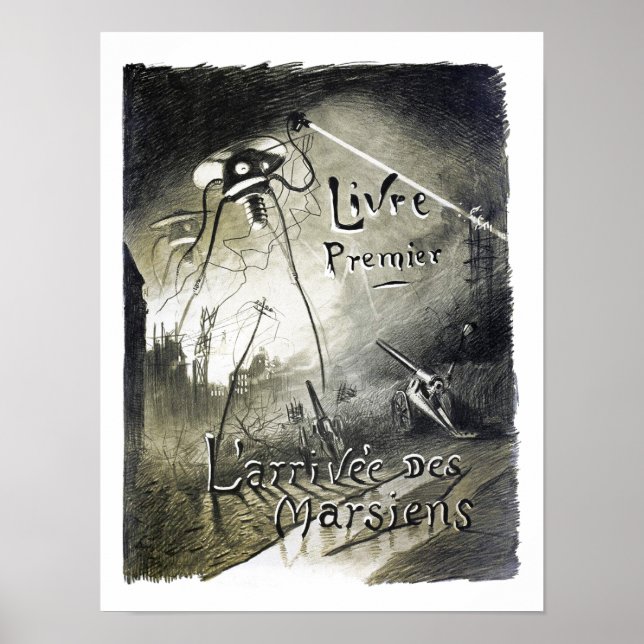 Póster Poster original de invasión alienígena de 28"×20" (Frente)