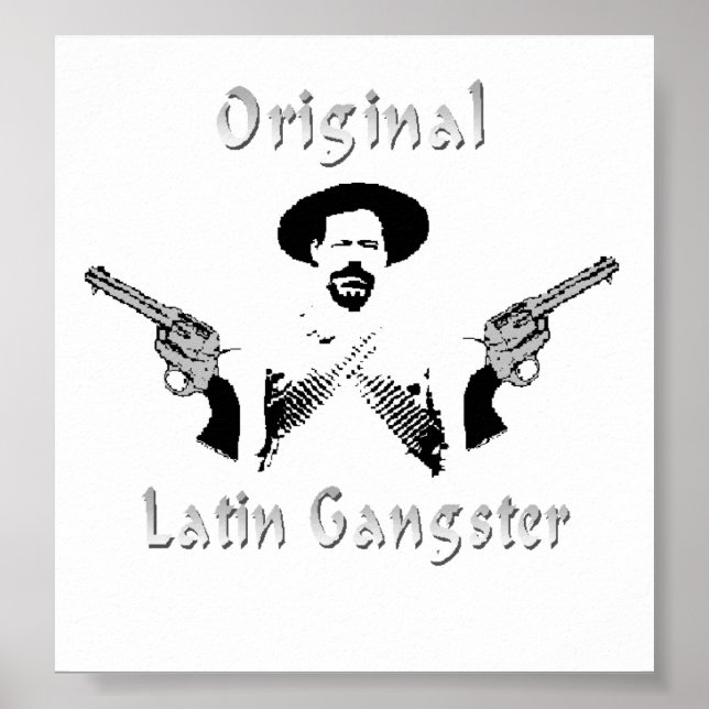 Póster Poster original latino de gangster (Frente)