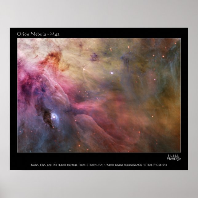 Póster Poster Orion Nebula M42 HST (Frente)