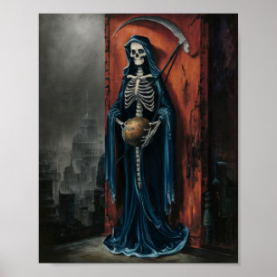 Póster Poster Oscuro Santa Muerte