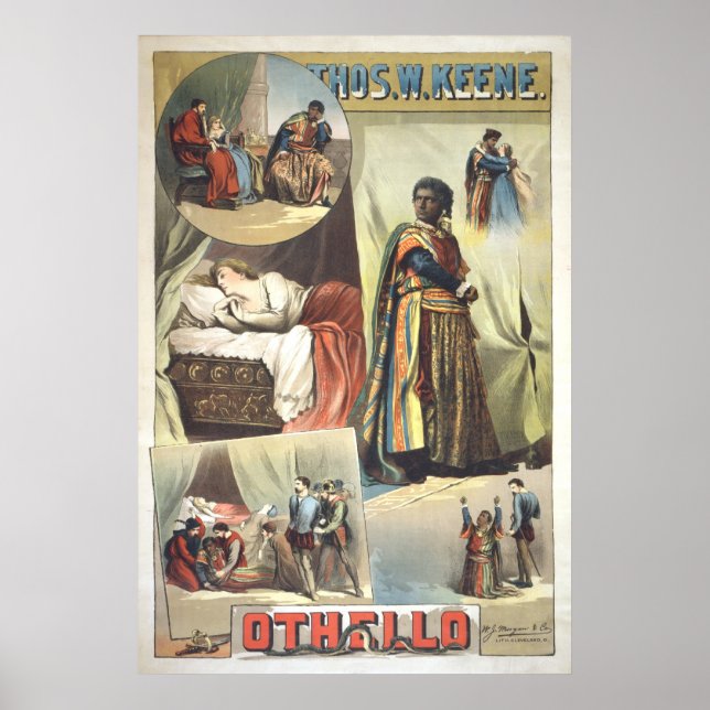 Póster Poster Othello Original 1884 (Frente)