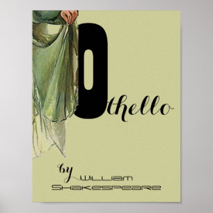 Póster Poster Othello William Shakespeare del juego del