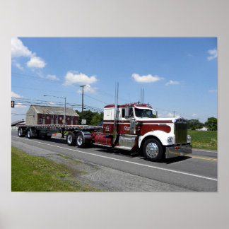 Póster Poster Otis' rojo y blanco W900A