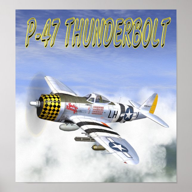 Póster Poster P-47 THUNDERBOLT (Frente)