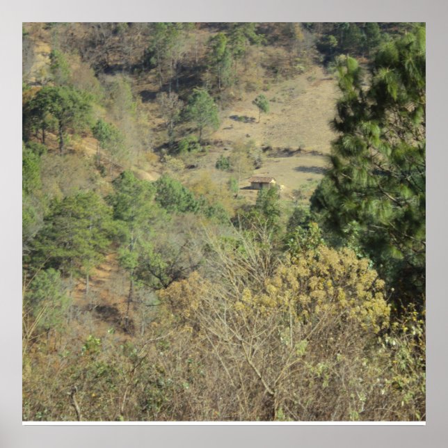 Póster Poster Paisaje Montana Cunen Quiche Guatemala (Frente)