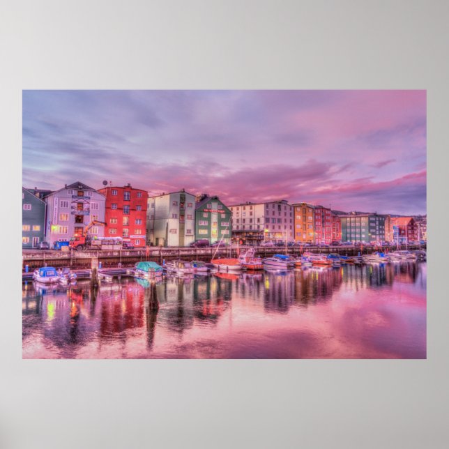 Póster Poster - Paisaje Noruega Escandinavia (Frente)