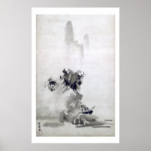 Póster Poster paisajista Sesshu Toyo Haboku-Sansui