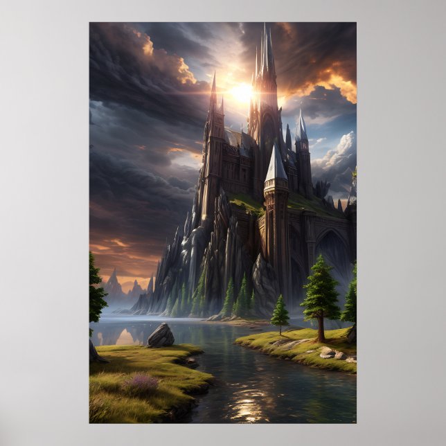 Póster Poster paisajístico de Fantasy (Frente)