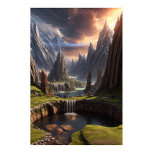 Poster paisajístico de Fantasy