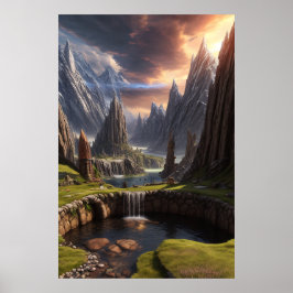 Póster Poster paisajístico de Fantasy