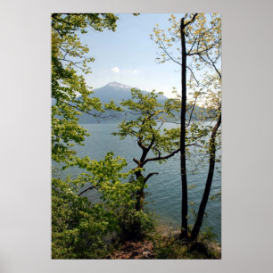 Póster Poster paisajístico del lago campestre Off the Bea