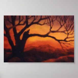Póster Poster paisajístico del país