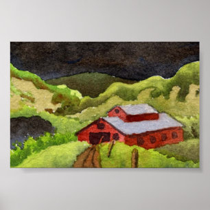 Póster Poster paisajístico del país