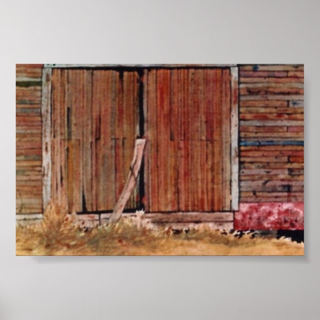 Póster Poster paisajístico del país (Frente)